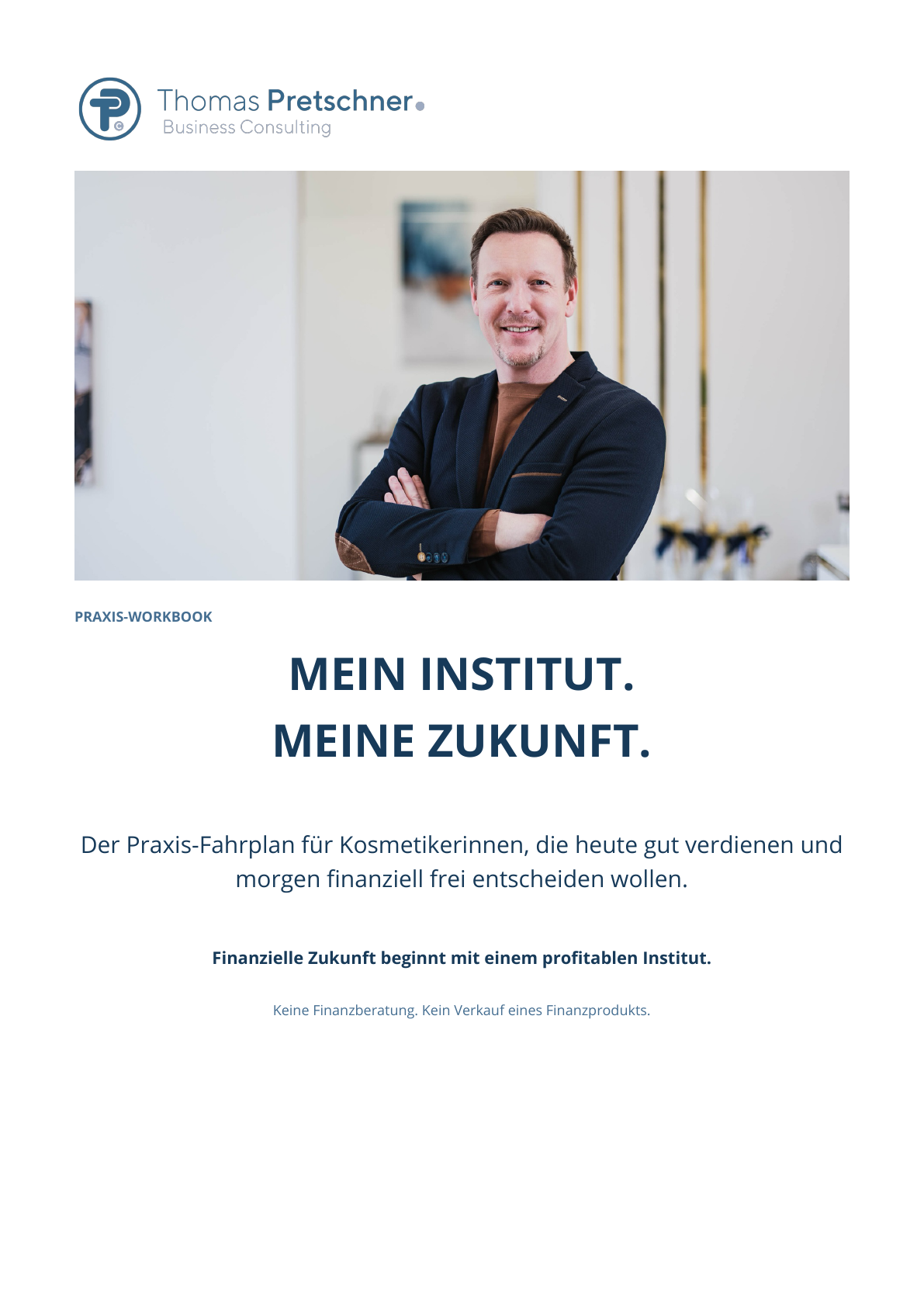 Titelseite des Workbooks Mein Institut. Meine Zukunft.